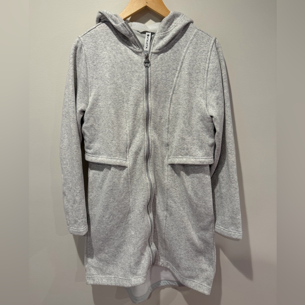 Athleta Coaster Luxe Parka - Light Grey Heather - Small - Picture 2 of 9